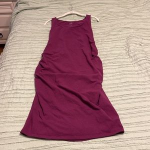 Plum colored maternity dress, size large by Isabel maternity